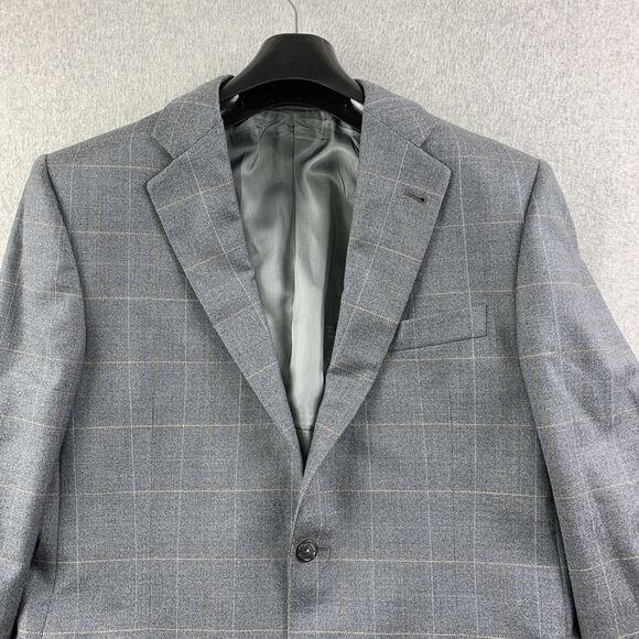 Burberry London Blazer Coat Mens 40 Long T Model Bond Street Silk Wool Blend - Picture 3 of 16